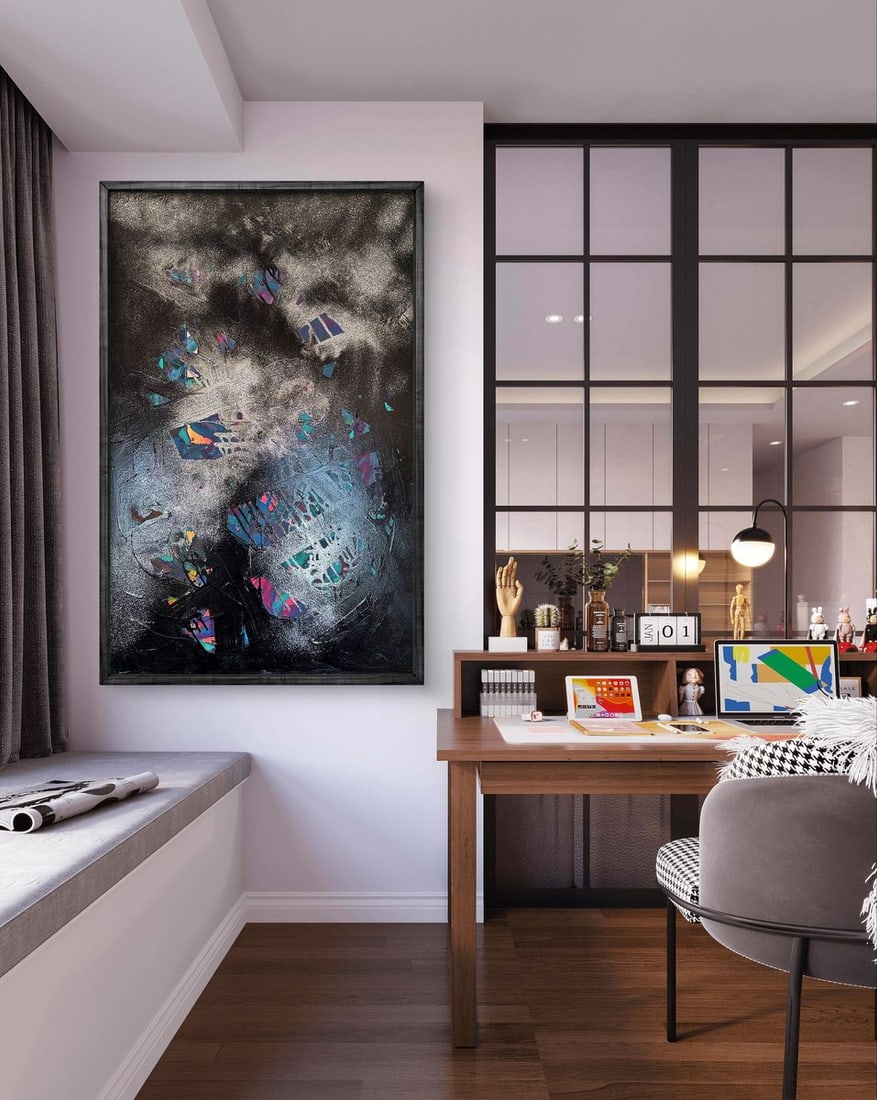 Acrylic painting Galaxy of the Soul Olga Melezhik - 3