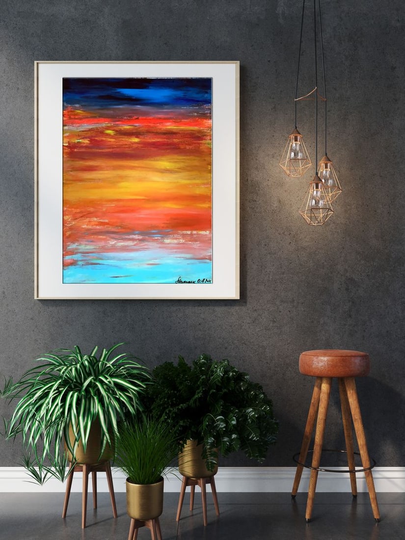 Acrylic painting Window Olga Melezhik - 2