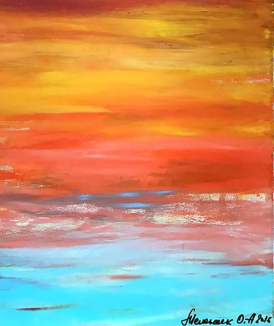 Acrylic painting Window Olga Melezhik - 7