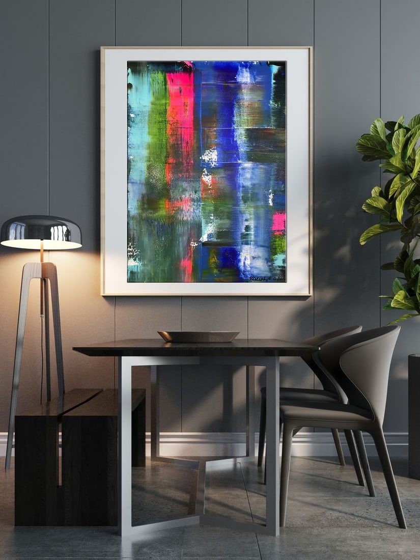 Acrylic painting Ultramarine Drive Olga Melezhik - 2