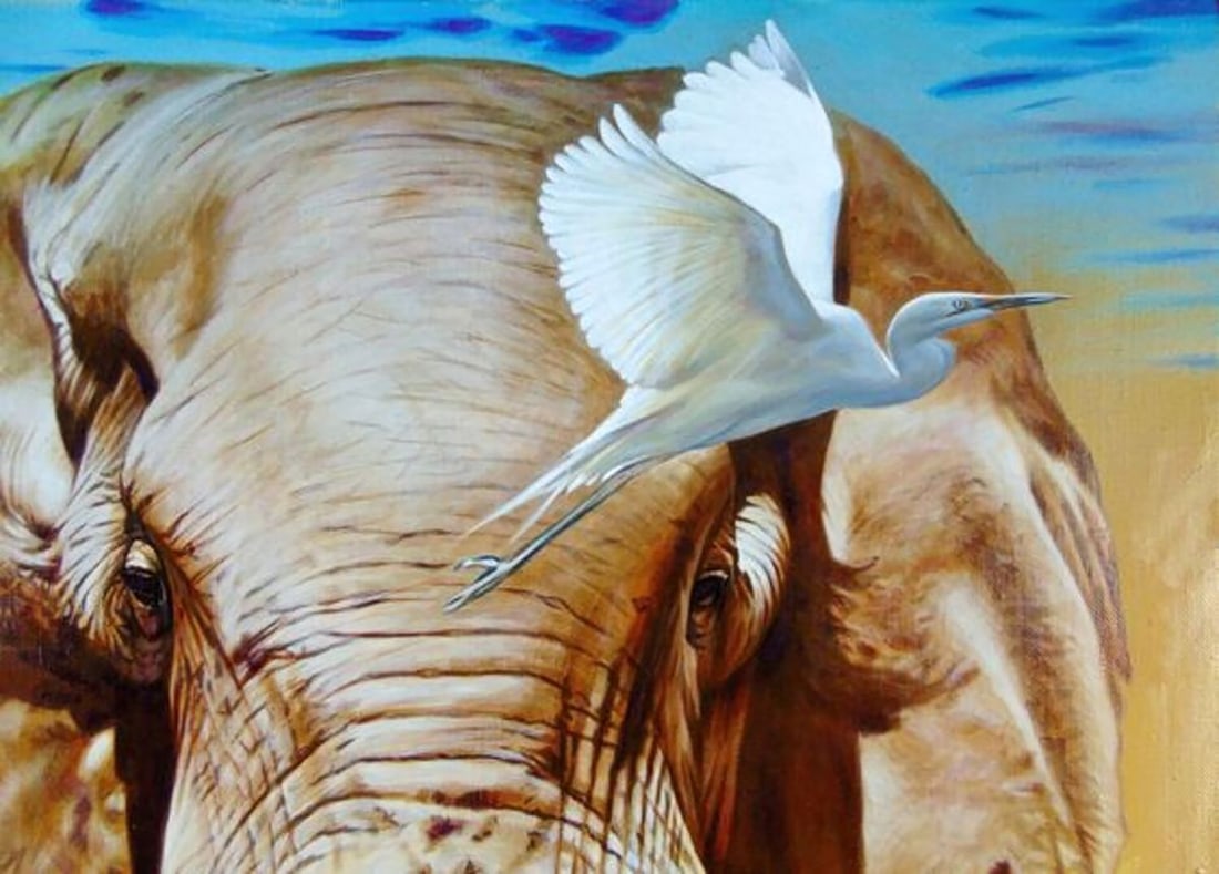 Oil painting Elephant Goncharenko V. V. - 6