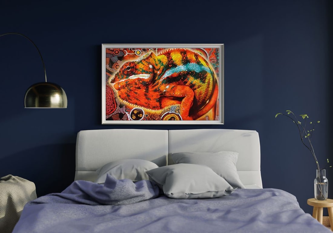 Oil painting Chameleon Goncharenko S. - 2