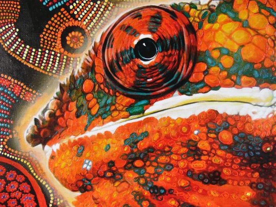 Oil painting Chameleon Goncharenko S. - 4