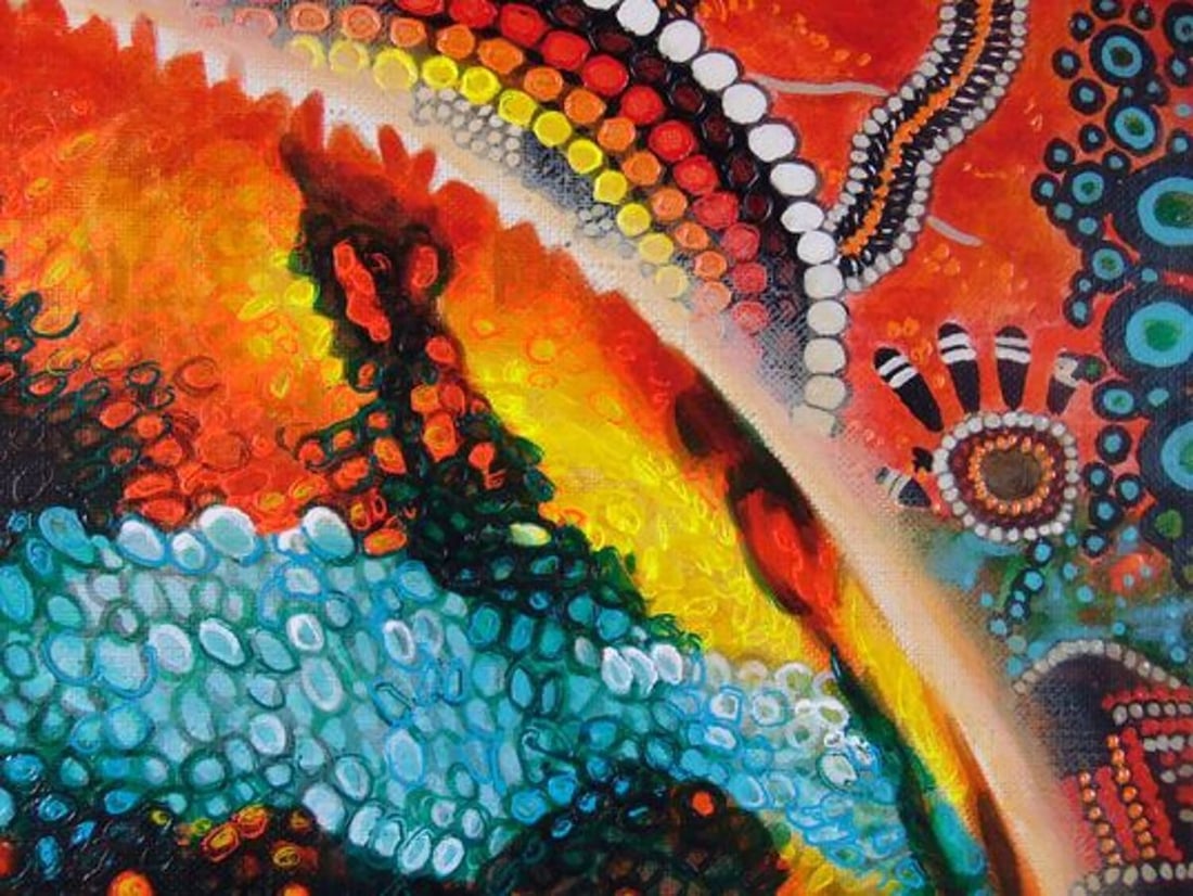 Oil painting Chameleon Goncharenko S. - 6
