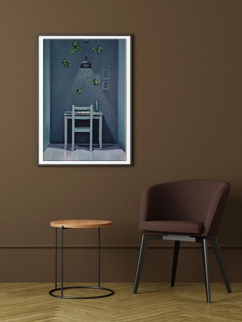 Oil painting Green interior Igor Konovalov - 3