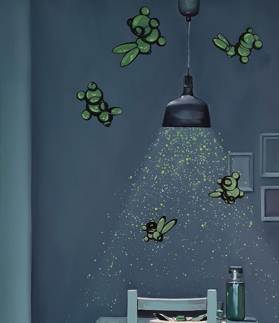 Oil painting Green interior Igor Konovalov - 4