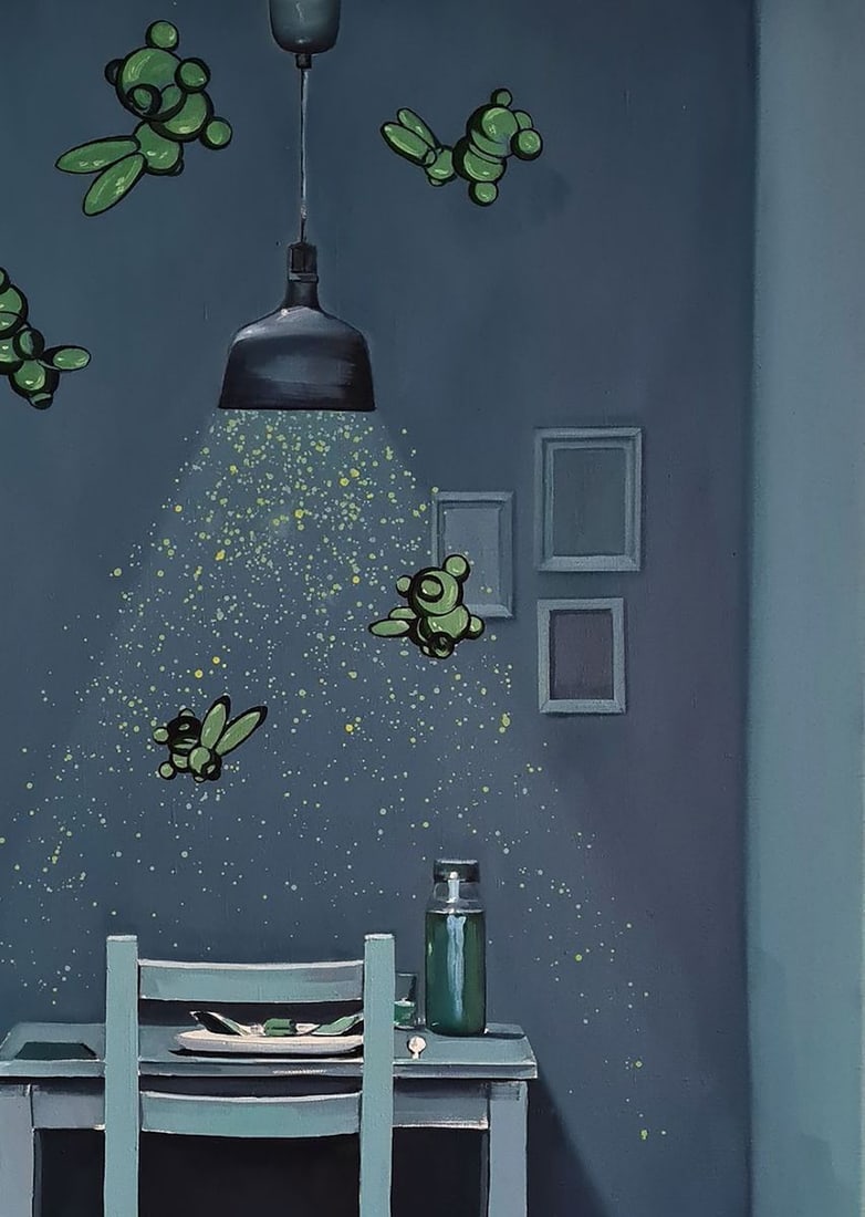 Oil painting Green interior Igor Konovalov - 5