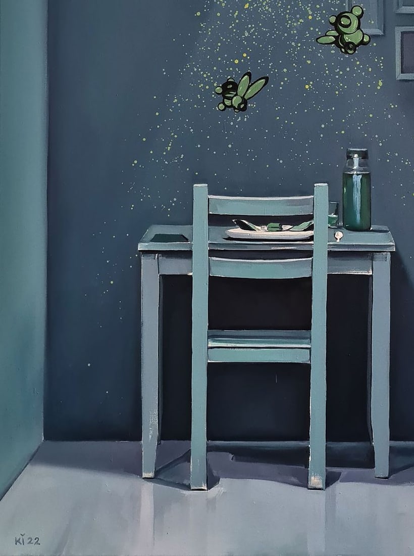 Oil painting Green interior Igor Konovalov - 6