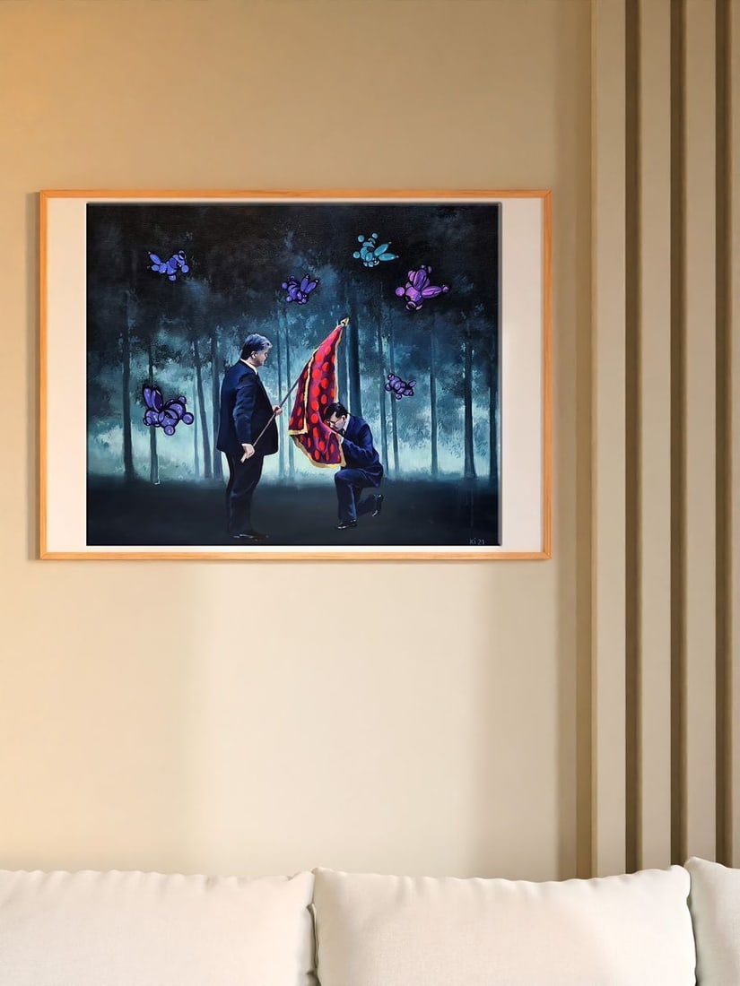 Oil painting Yayoi Banner Igor Konovalov - 2