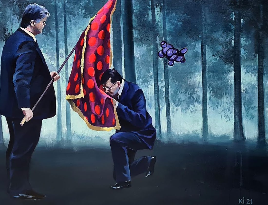 Oil painting Yayoi Banner Igor Konovalov - 7