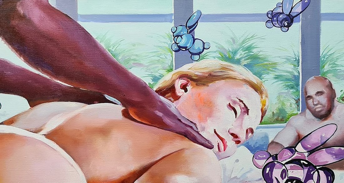 Oil painting Massage Igor Konovalov - 5