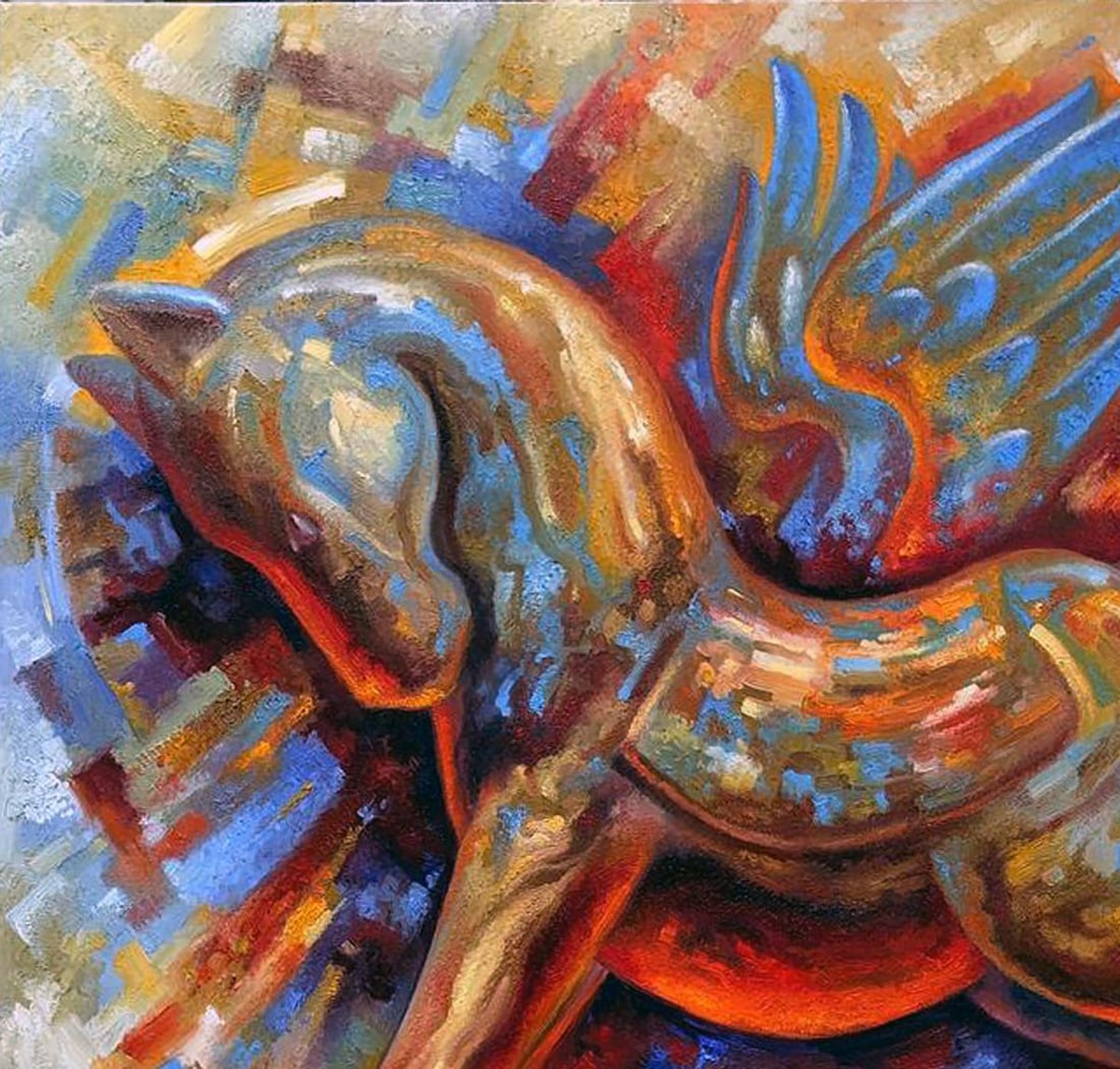 Oil painting Pegasus Sergey Voichenko - 4