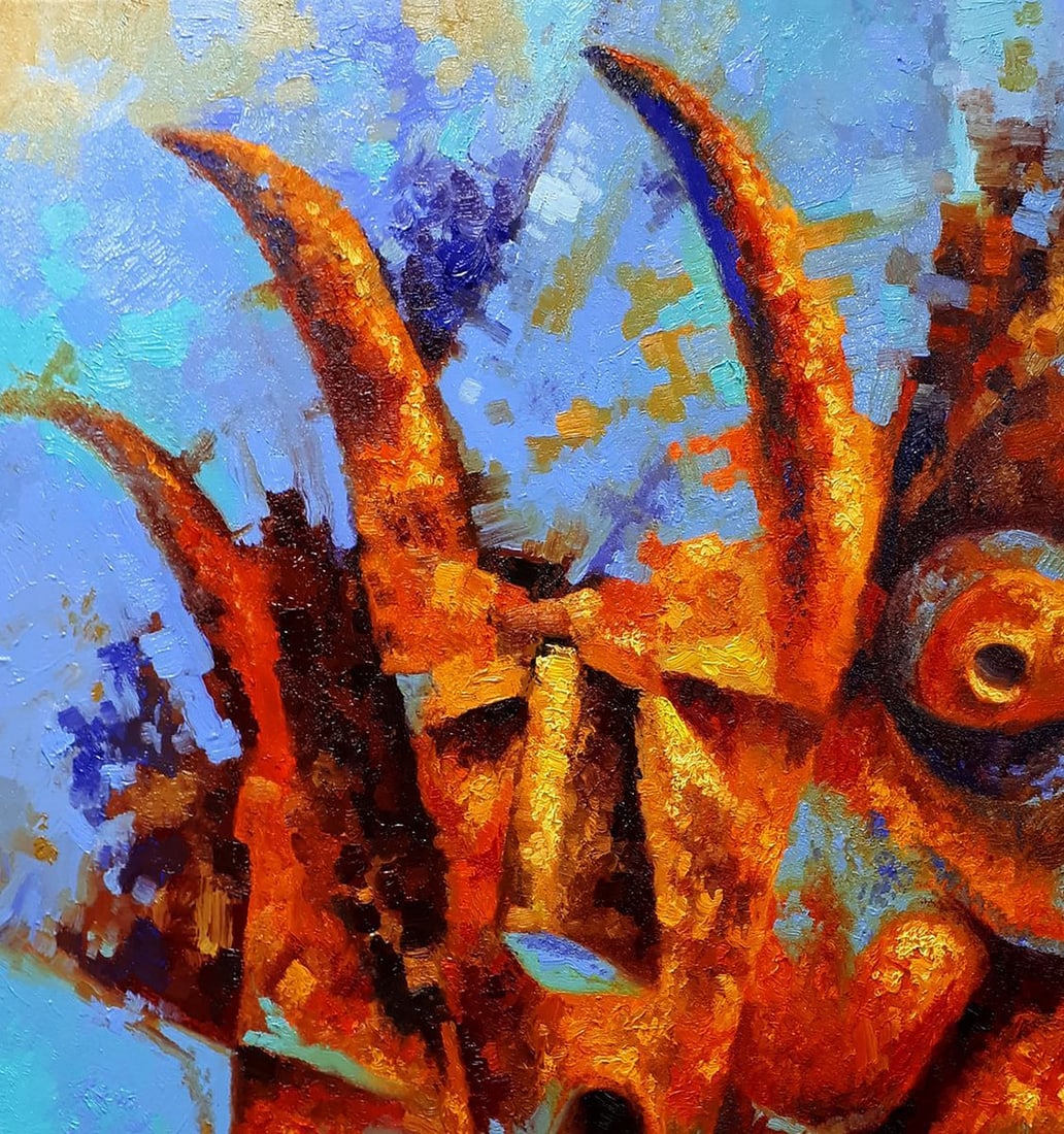 Oil painting Orange demons Sergey Voichenko - 4