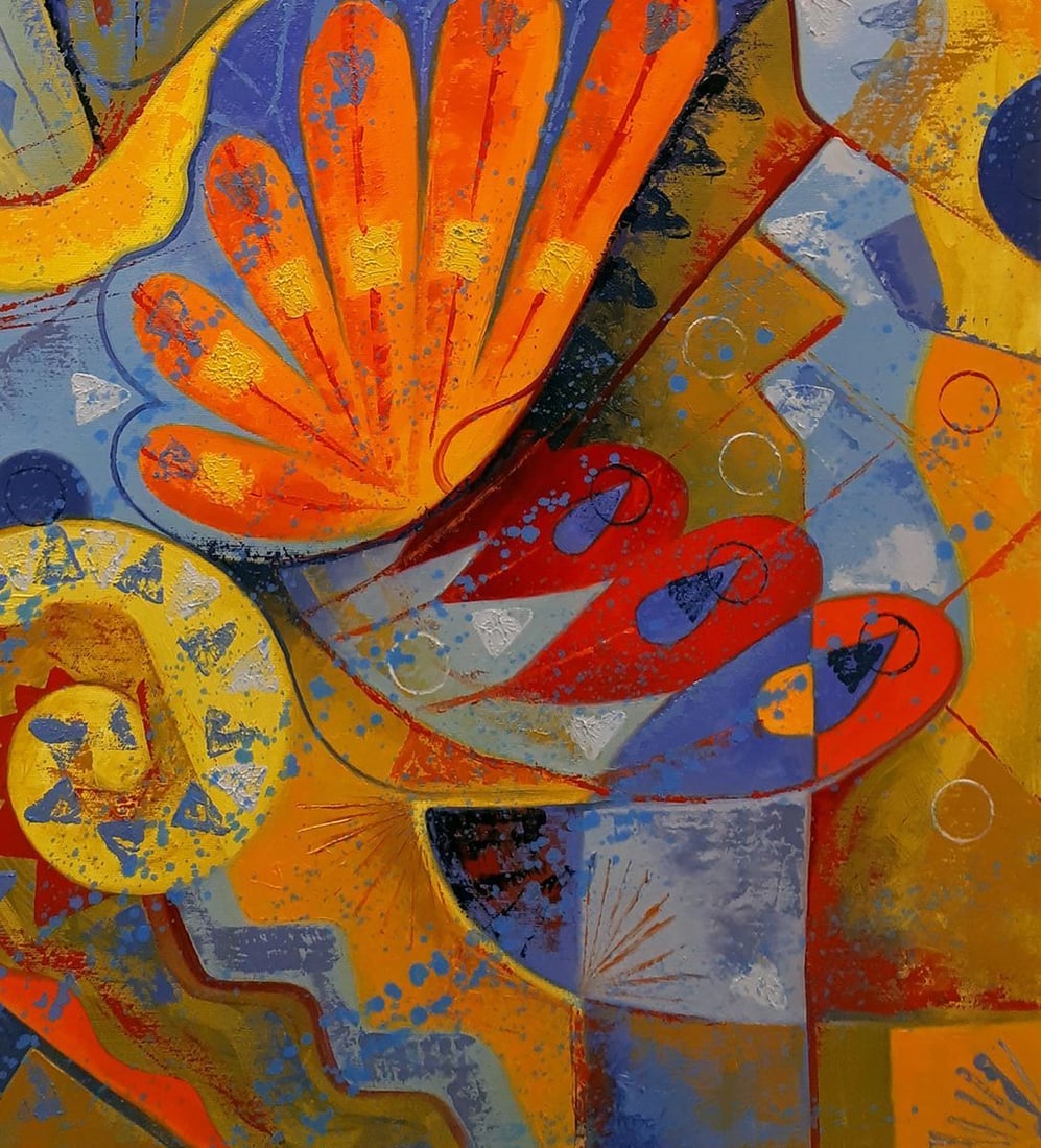 Oil painting Bird of the sun Sergey Voichenko - 7