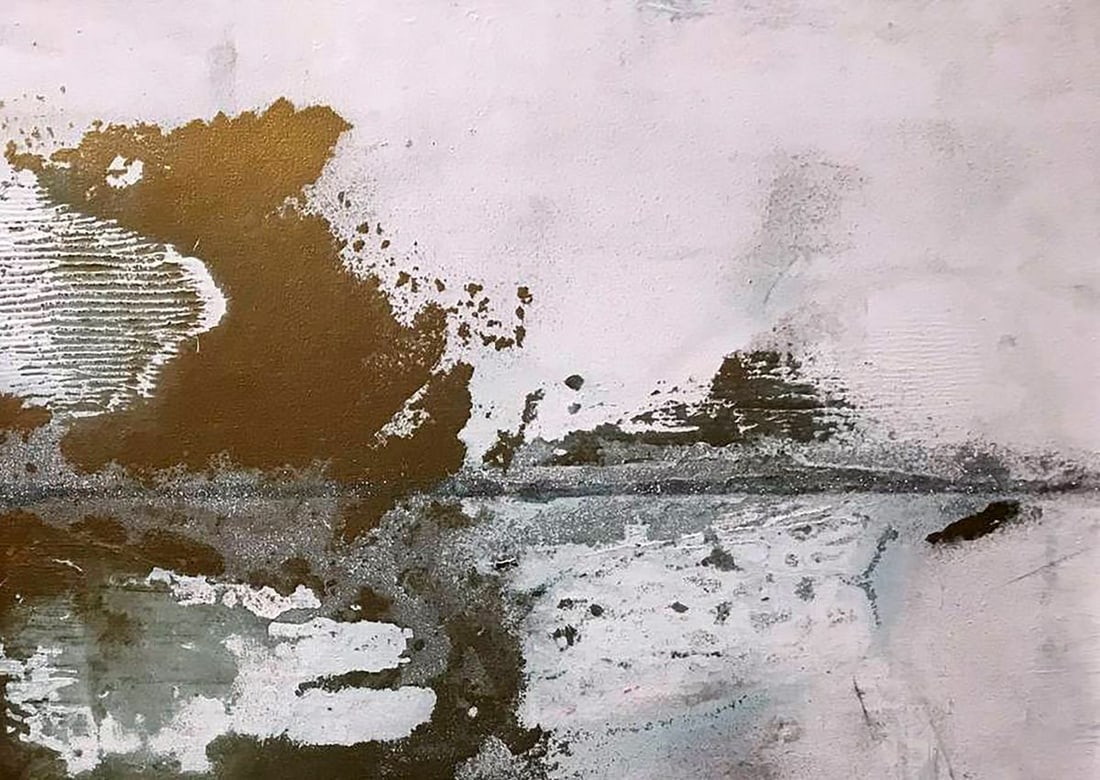 Acrylic painting White Ocean Melezhik Olga - 5