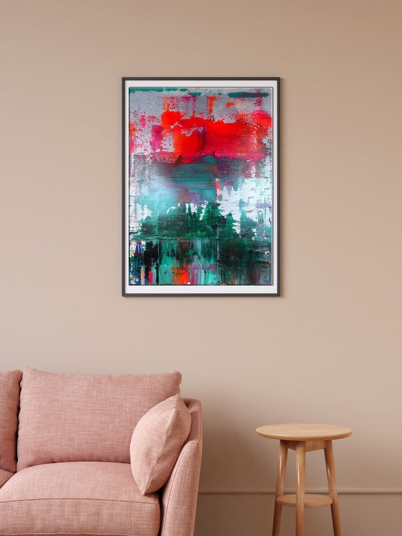 Acrylic painting Forest Lake Melezhik Olga - 3