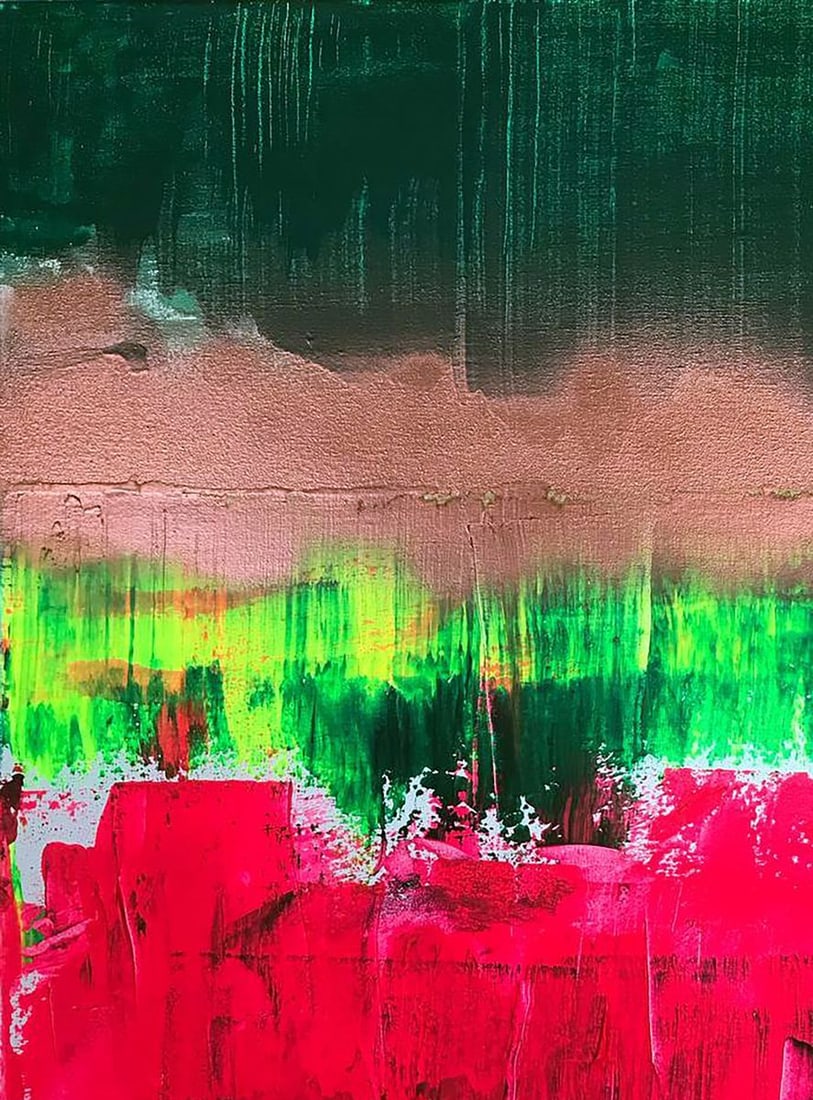 Acrylic painting Emotional wave Melezhik Olga - 4