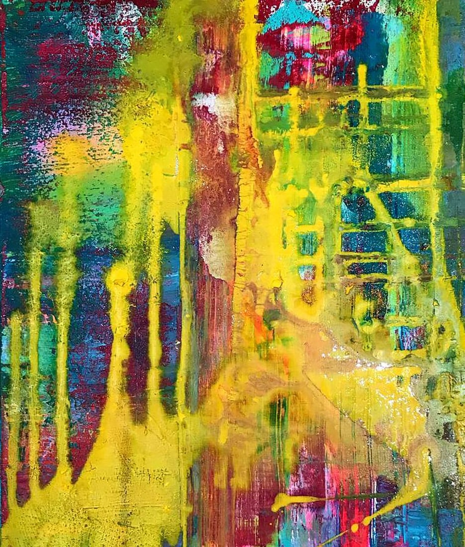 Acrylic painting Apples on the table Melezhik Olga - 4