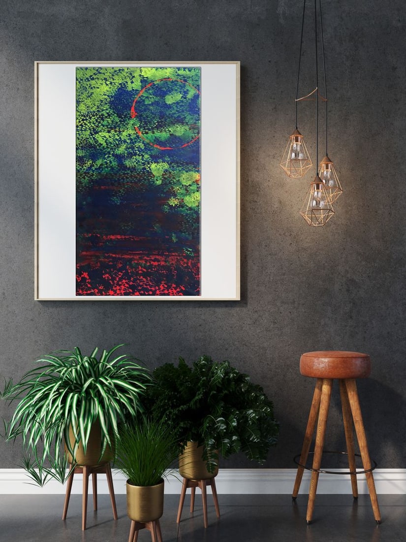 Acrylic painting Bright night Melezhik Olga - 3
