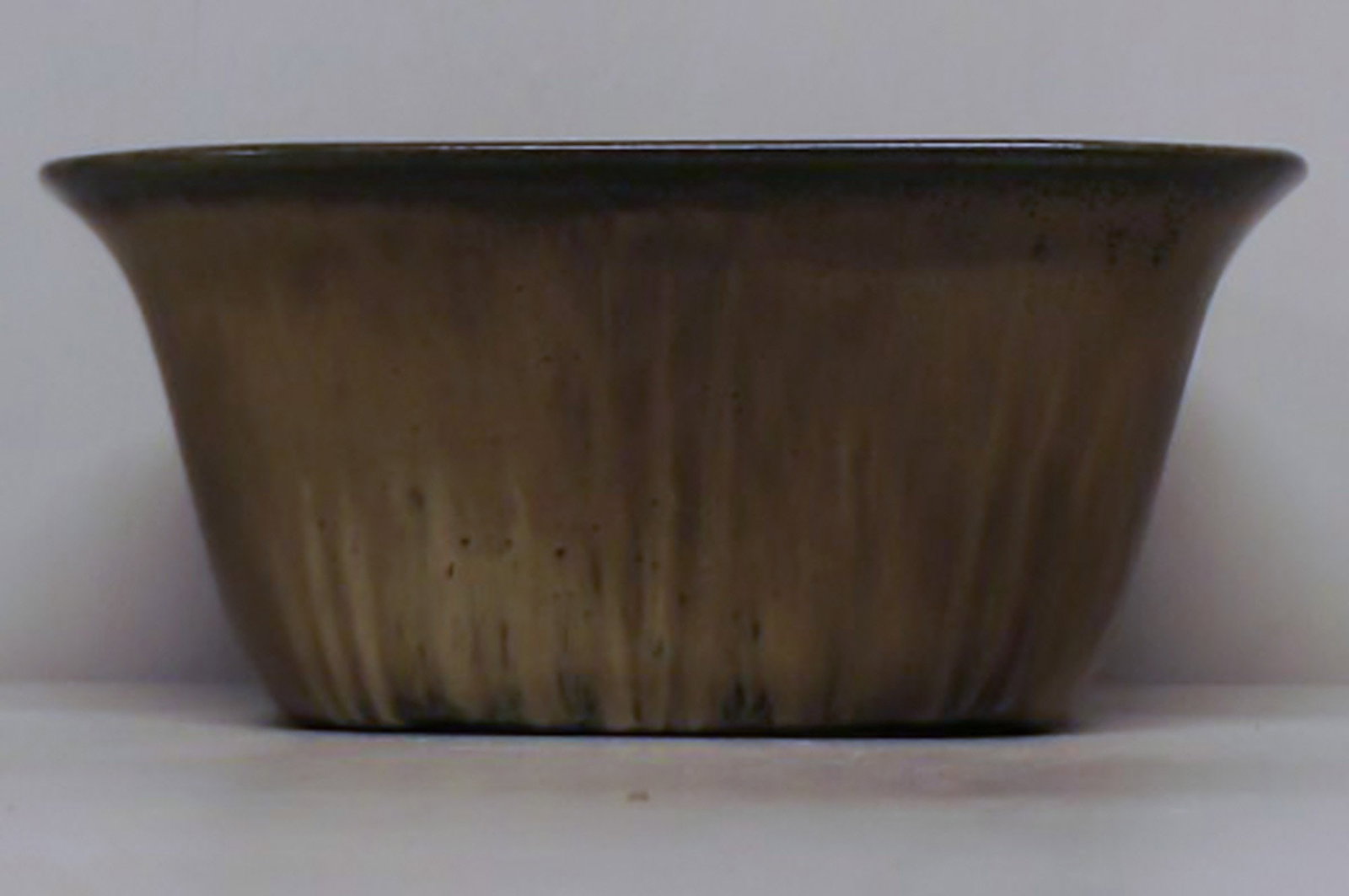 Vintage Rorstrand art pottery bowl by Gunnar Nylund, brown glaze. Perfect condition, 1. factory (1 of 1)