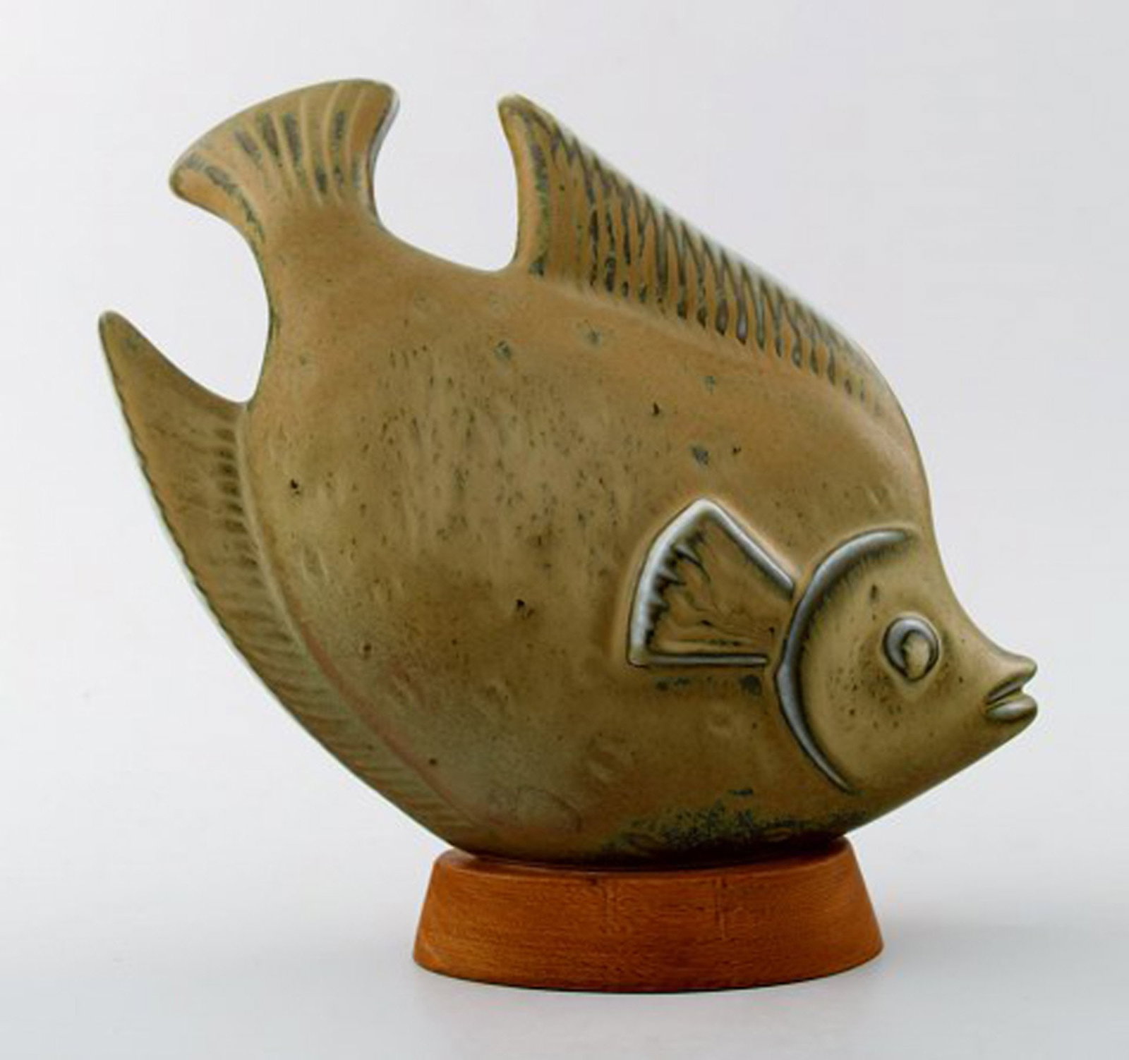 Rorstrand stoneware figure by Gunnar Nylund, fish. - 4