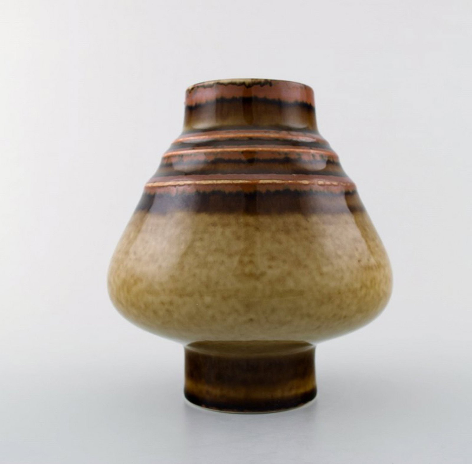 Retro vase, stoneware, Olle Alberius, Rorstrand. 1970 s. - 2