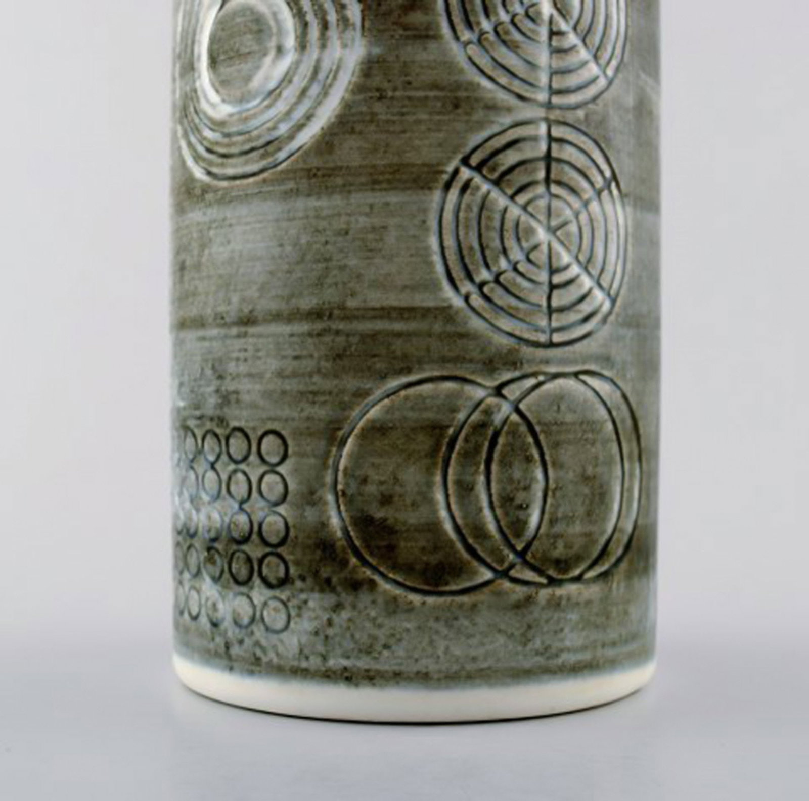 Retro vase "Sarek", stoneware, Olle Alberius, Rorstrand. 1960 / 70 s. - 6