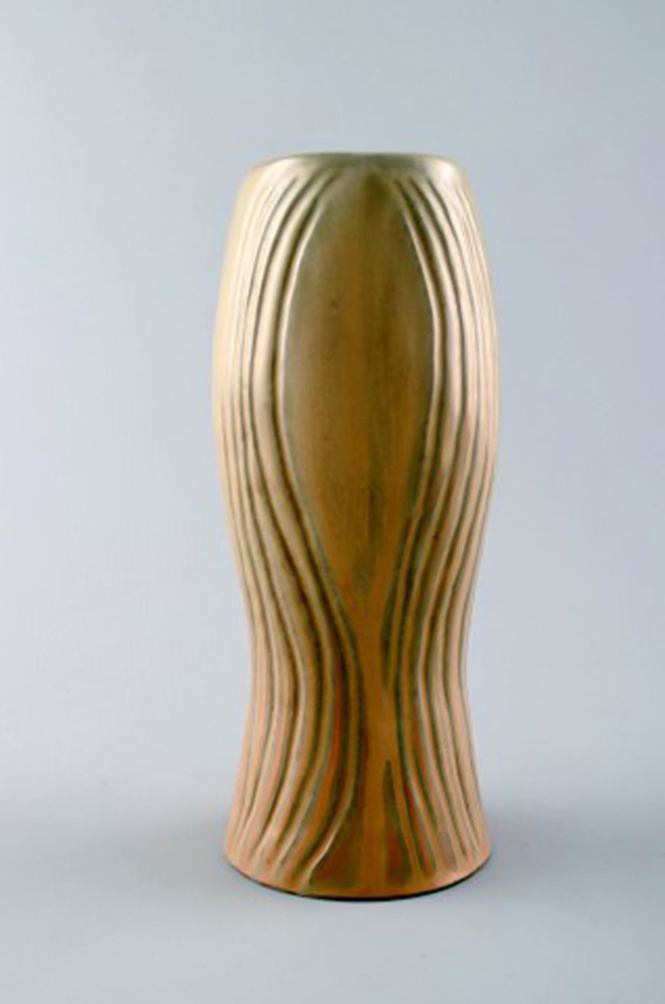 Carl Harry Stålhane/Stalhane, Rorstrand/Rorstrand stoneware vase. Rare form. - 3