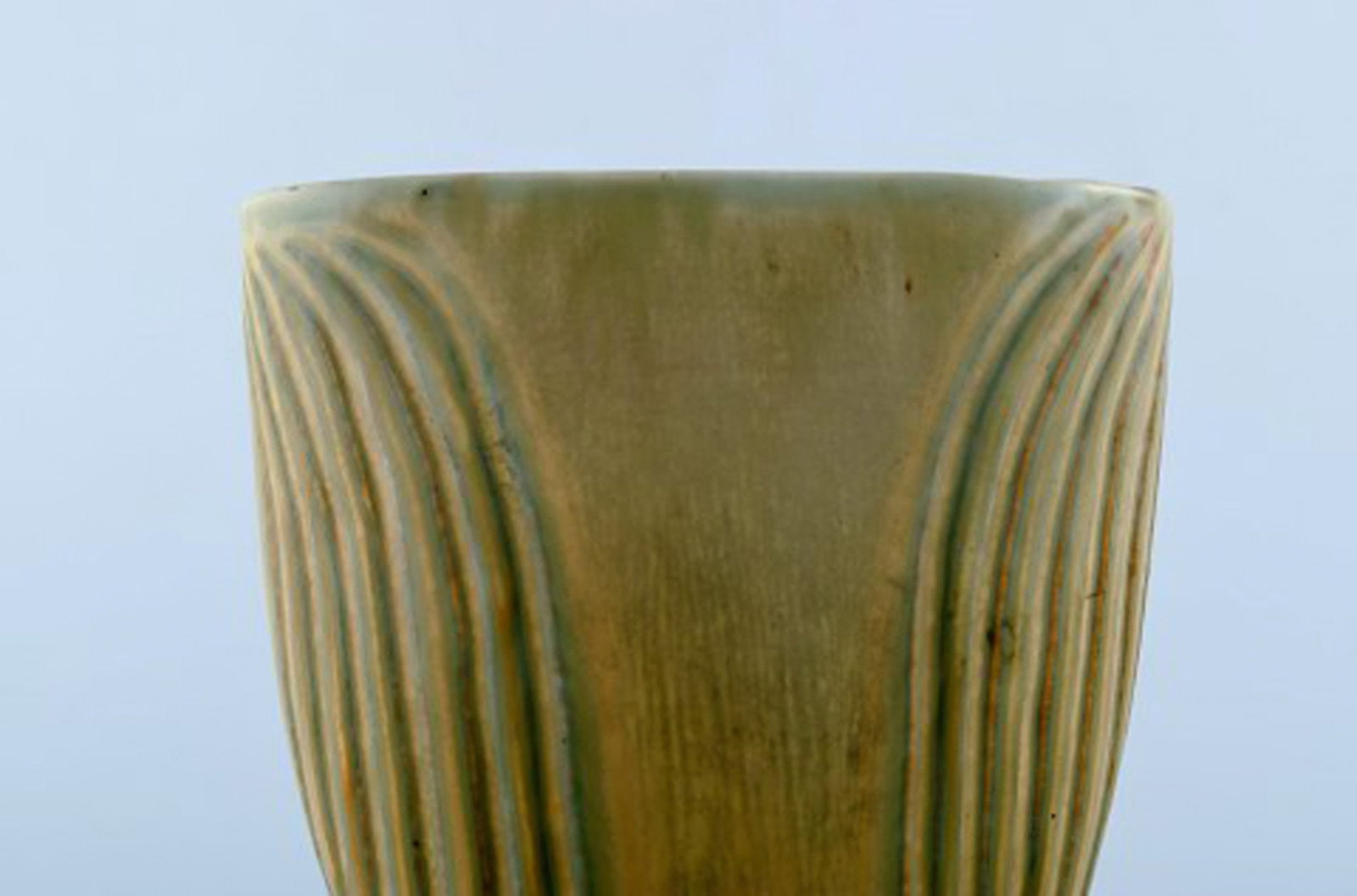 Carl Harry Stålhane/Stalhane, Rorstrand/Rorstrand stoneware vase. Rare form. - 4