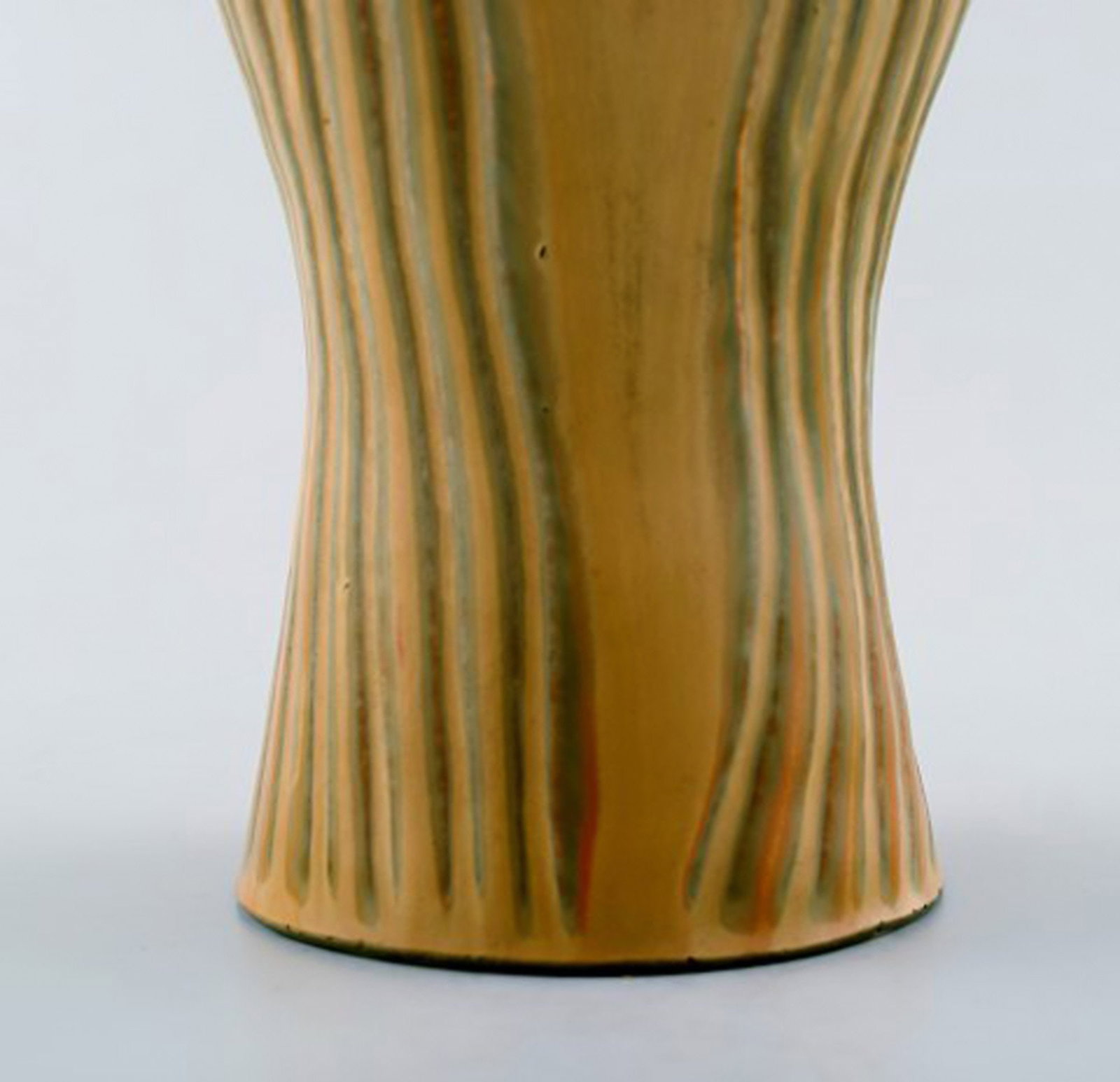 Carl Harry Stålhane/Stalhane, Rorstrand/Rorstrand stoneware vase. Rare form. - 5