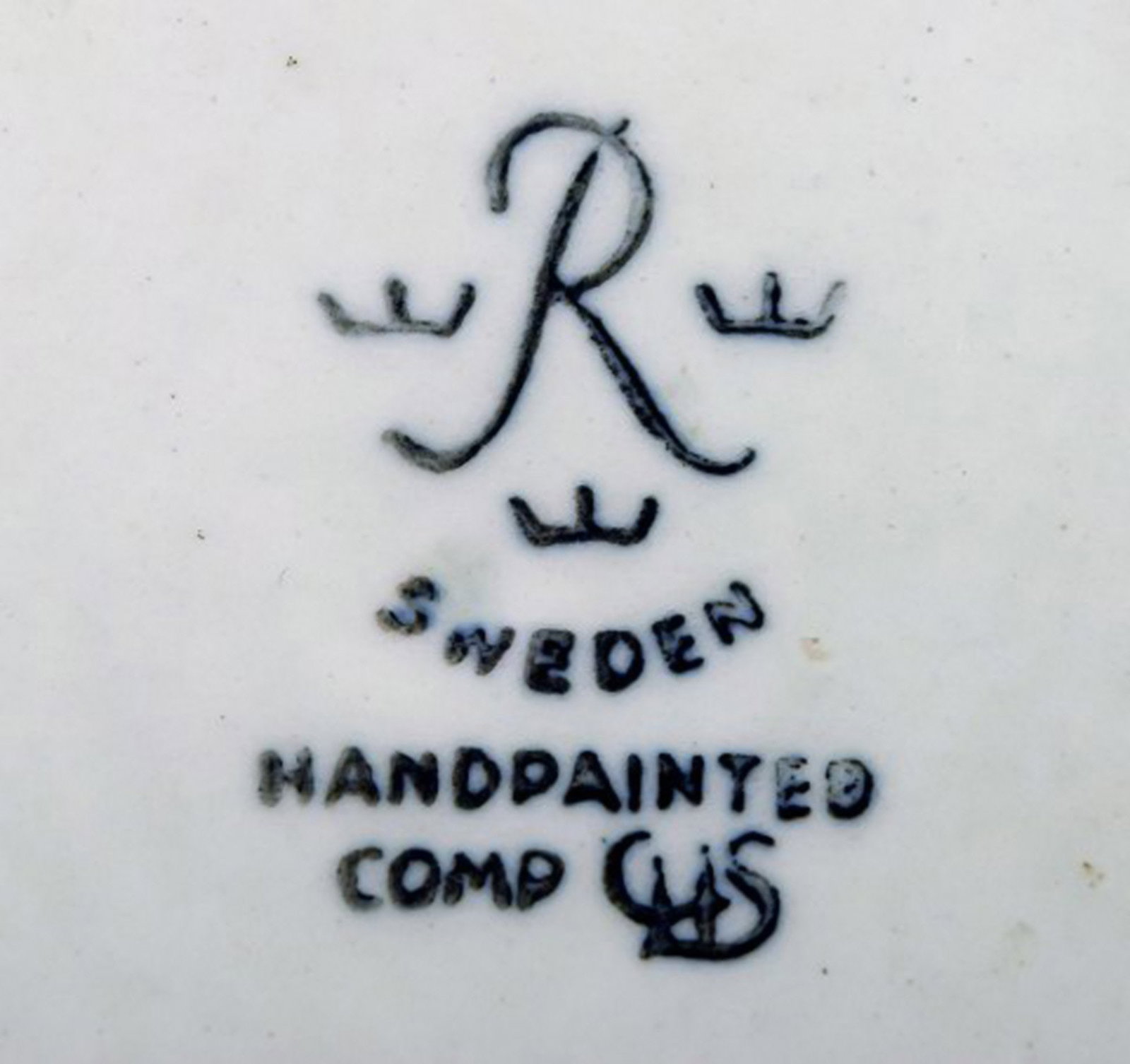 Carl-Harry Stålhane for Rorstrand. Hand painted bowl in glazed stoneware decorated with man in - 5