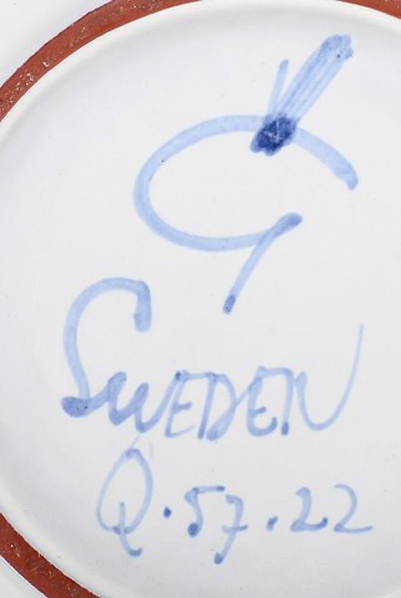 Stig Lindberg for Gustavsberg. Dish in earthenware, retro 1940/50 's. - 4