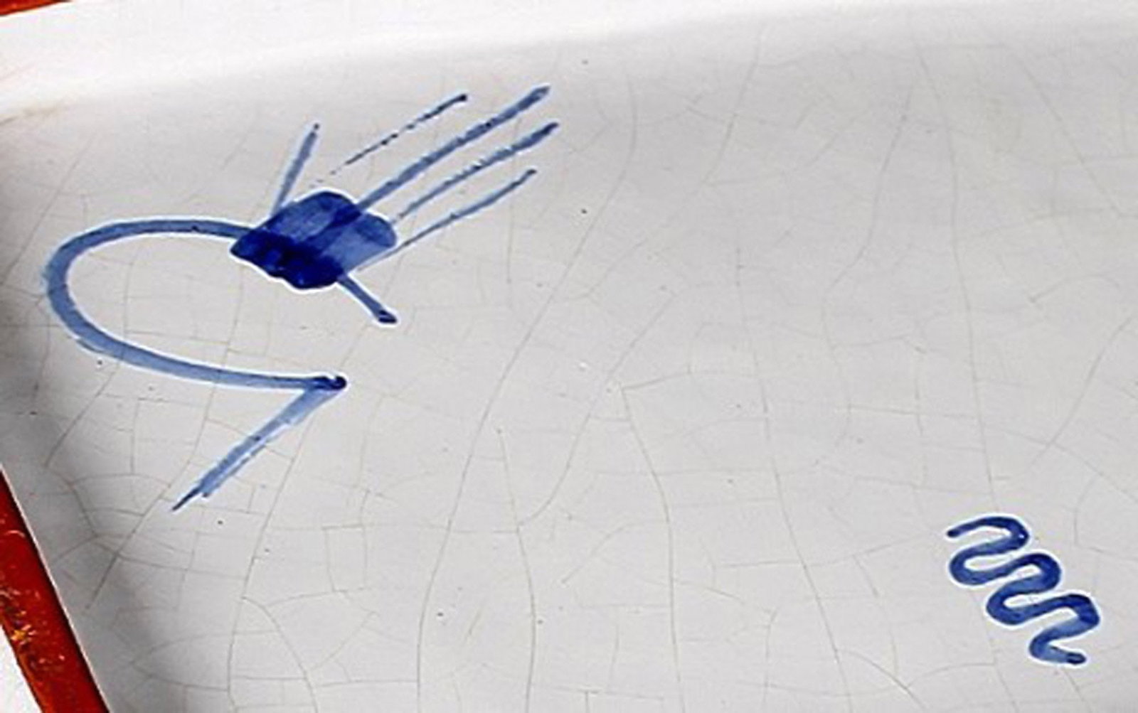 Large dish, Stig Lindberg, Gustavsberg studio. - 4