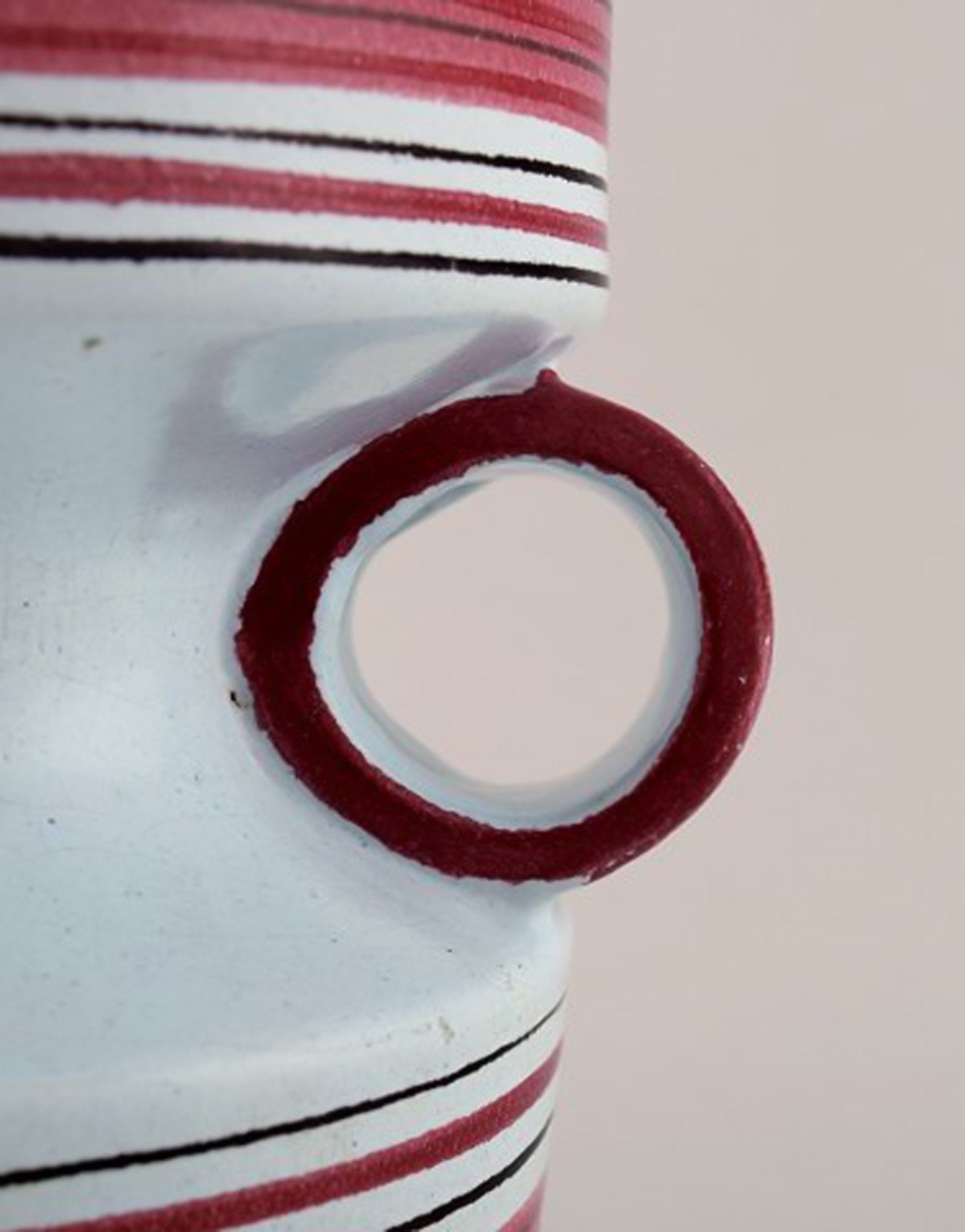 Stig Lindberg "studio hand", Gustavsberg. Faience jug/vase with handle and hand-painted decoration. - 6
