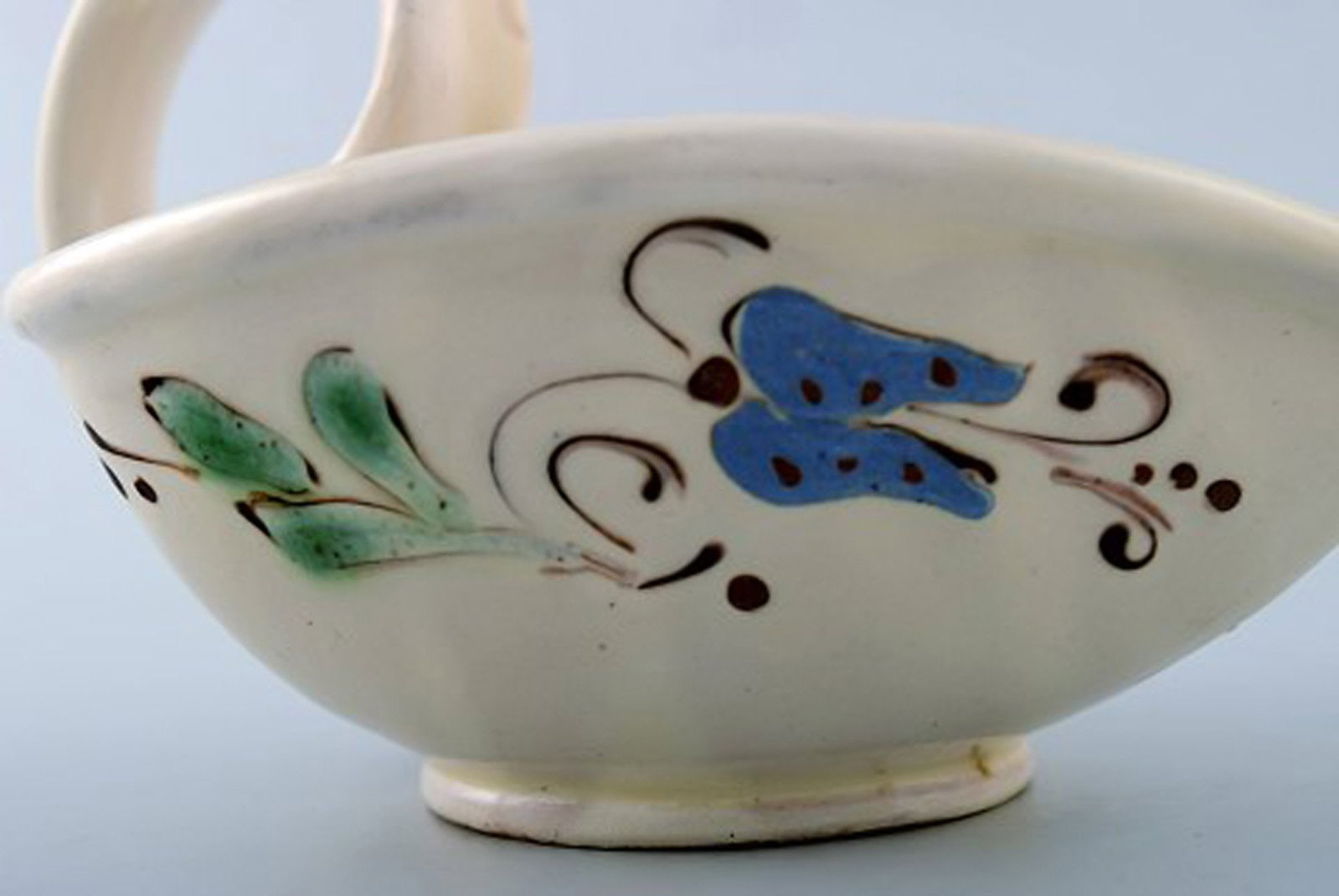 Kahler, Denmark, glazed stoneware jug with handle. - 5