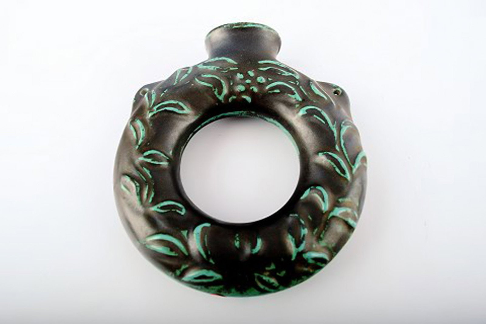 Danish, glazed stoneware wall vases. 2 pcs. in stock. - 3