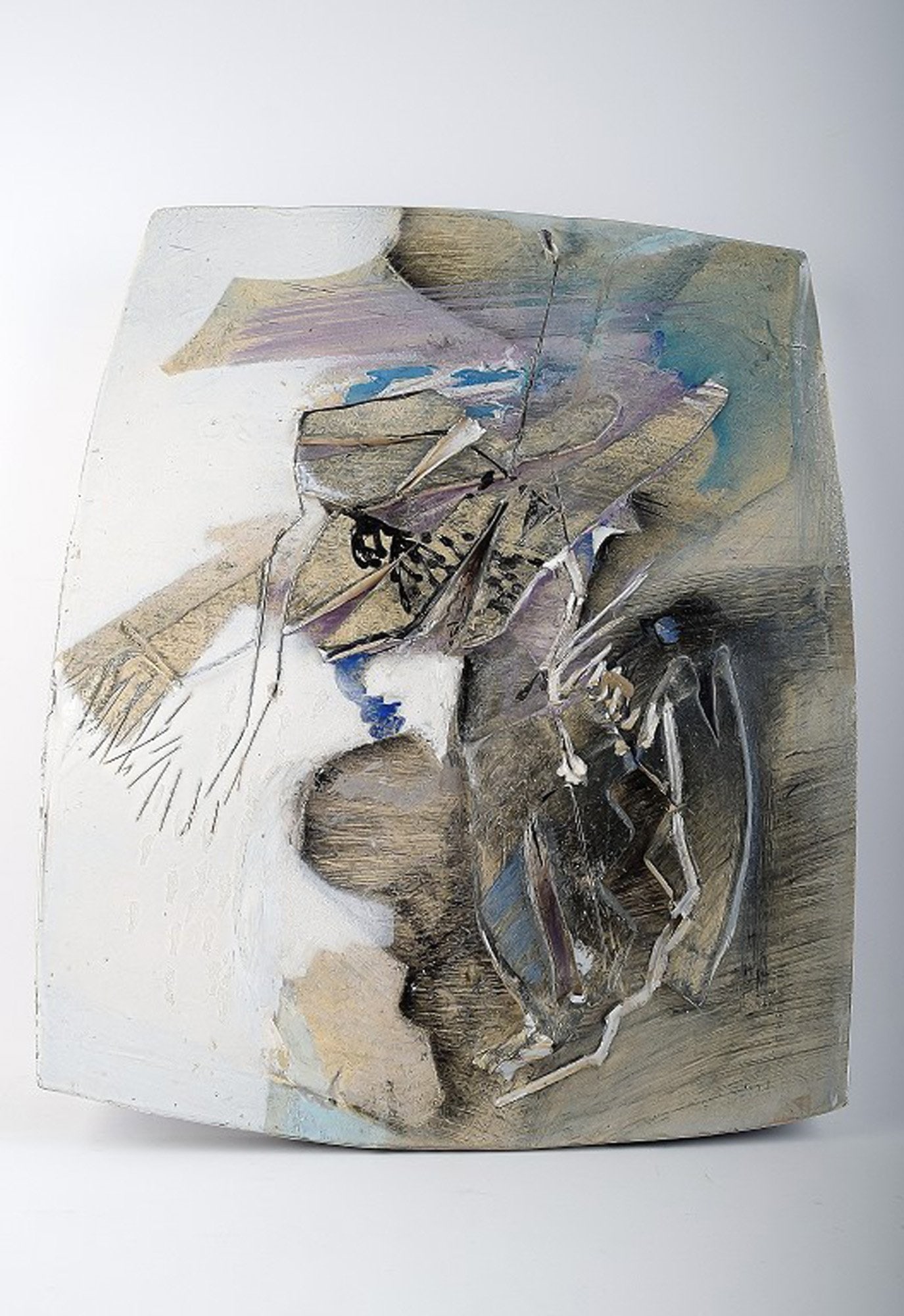Jeppe Hagedorn-Olsen. Large wall plaque/dish in ceramics. (1 of 5)