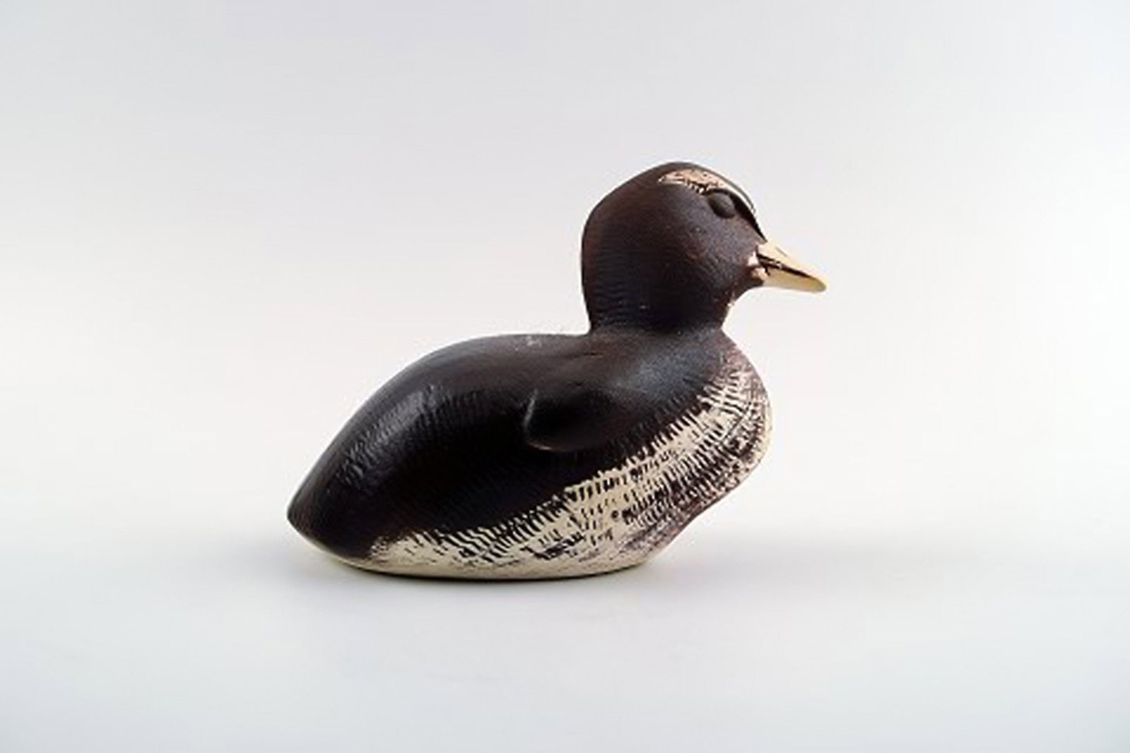 Paul Hoff for Gustavsberg, eider duck in stoneware. - 3