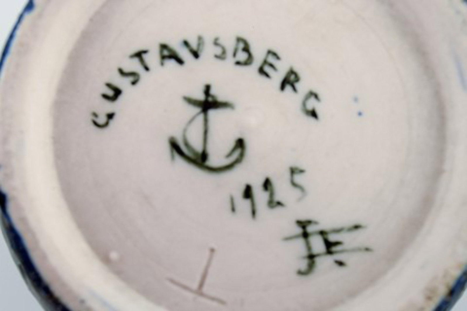 Unique Josef Ekberg, Gustavsberg Art Deco art pottery vase. - 7