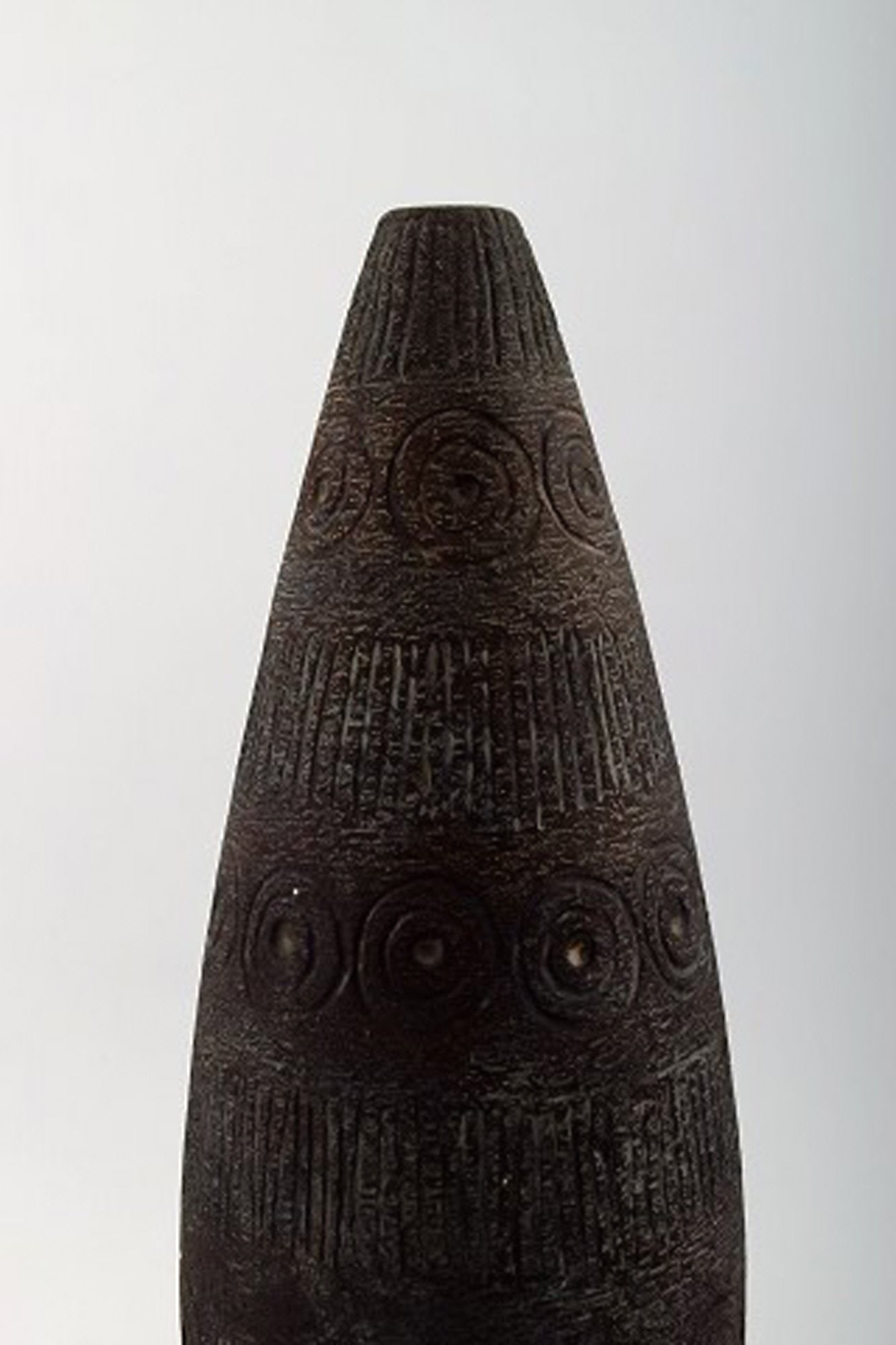 Elsi Bourelius (1909-2001) for Jie, Gantofta. Swedish ceramist. Large modern ceramic vase, c. 1960. - 3