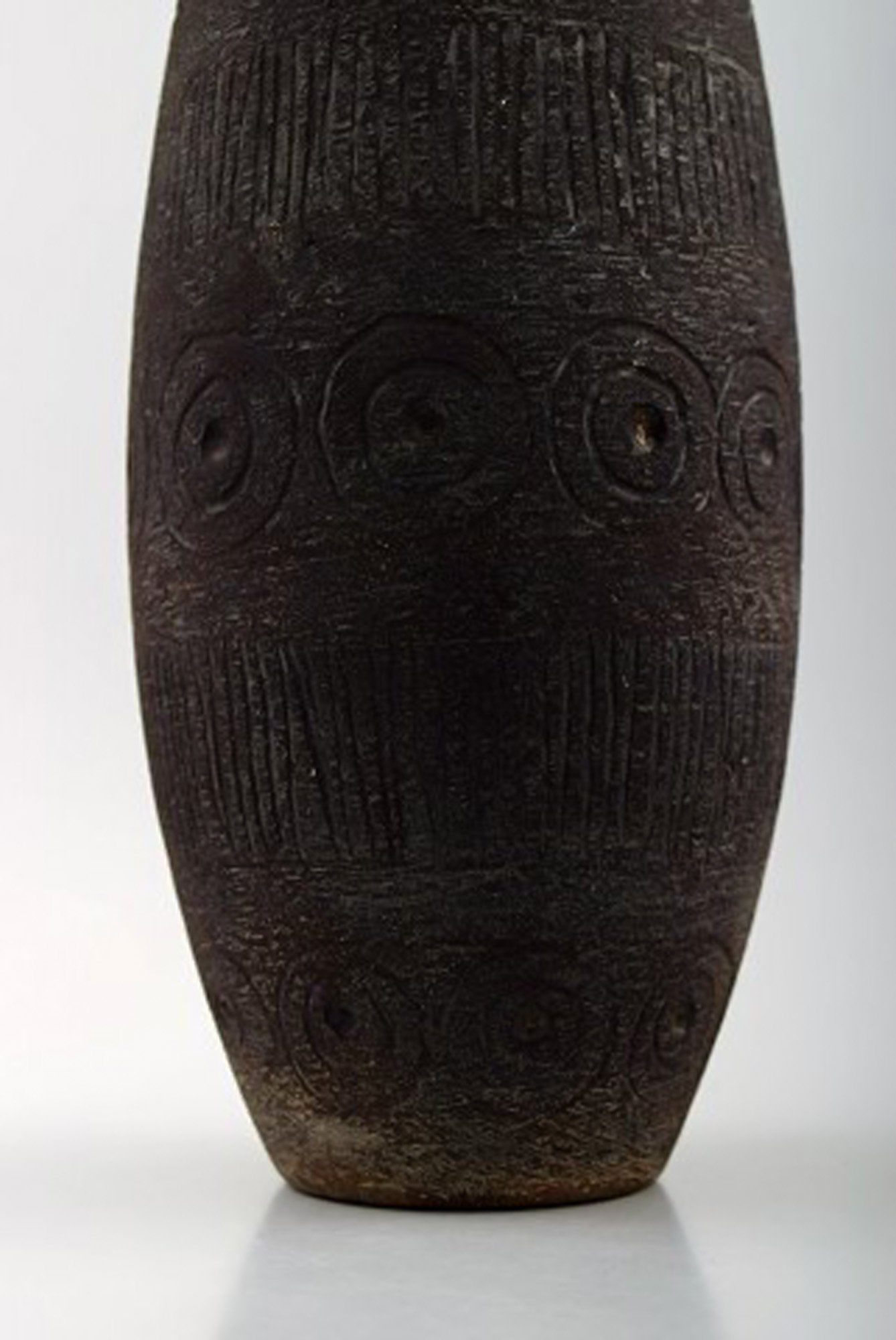 Elsi Bourelius (1909-2001) for Jie, Gantofta. Swedish ceramist. Large modern ceramic vase, c. 1960. - 4