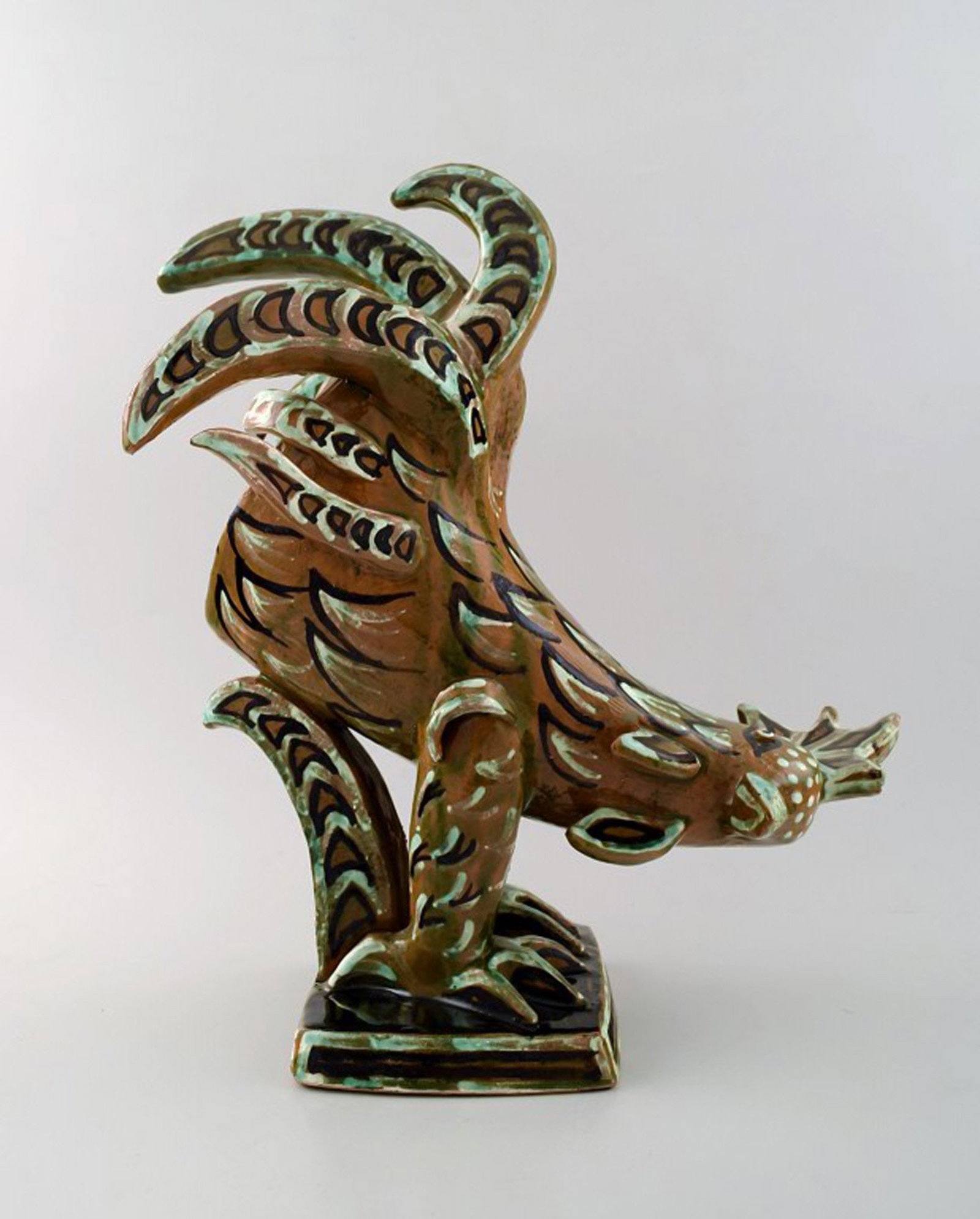 Helge Christoffersen Large unique figure of rooster. - 2