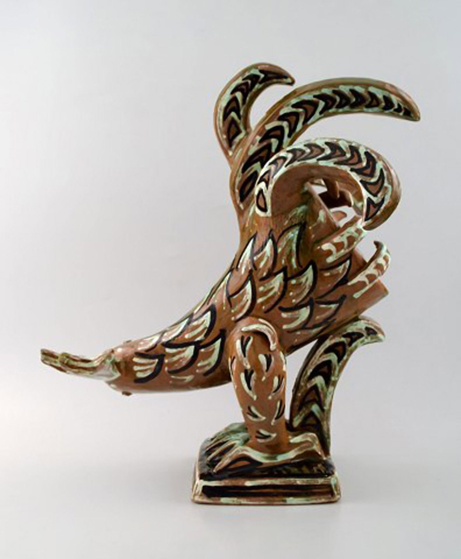 Helge Christoffersen Large unique figure of rooster. - 4