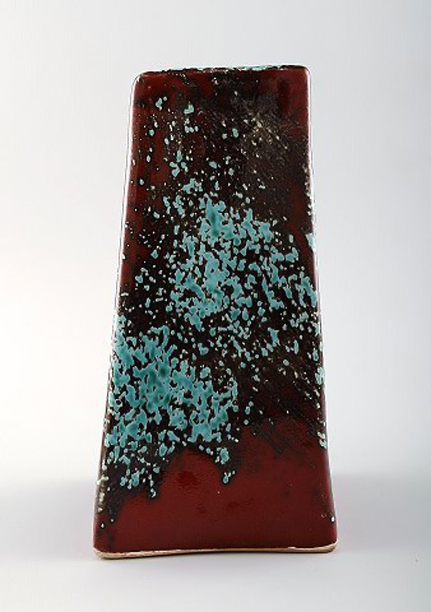 Hans Hedberg (1917-2007) Swedish ceramist. Unique ceramic vase from Hedberg's own workshop in Biot. - 3