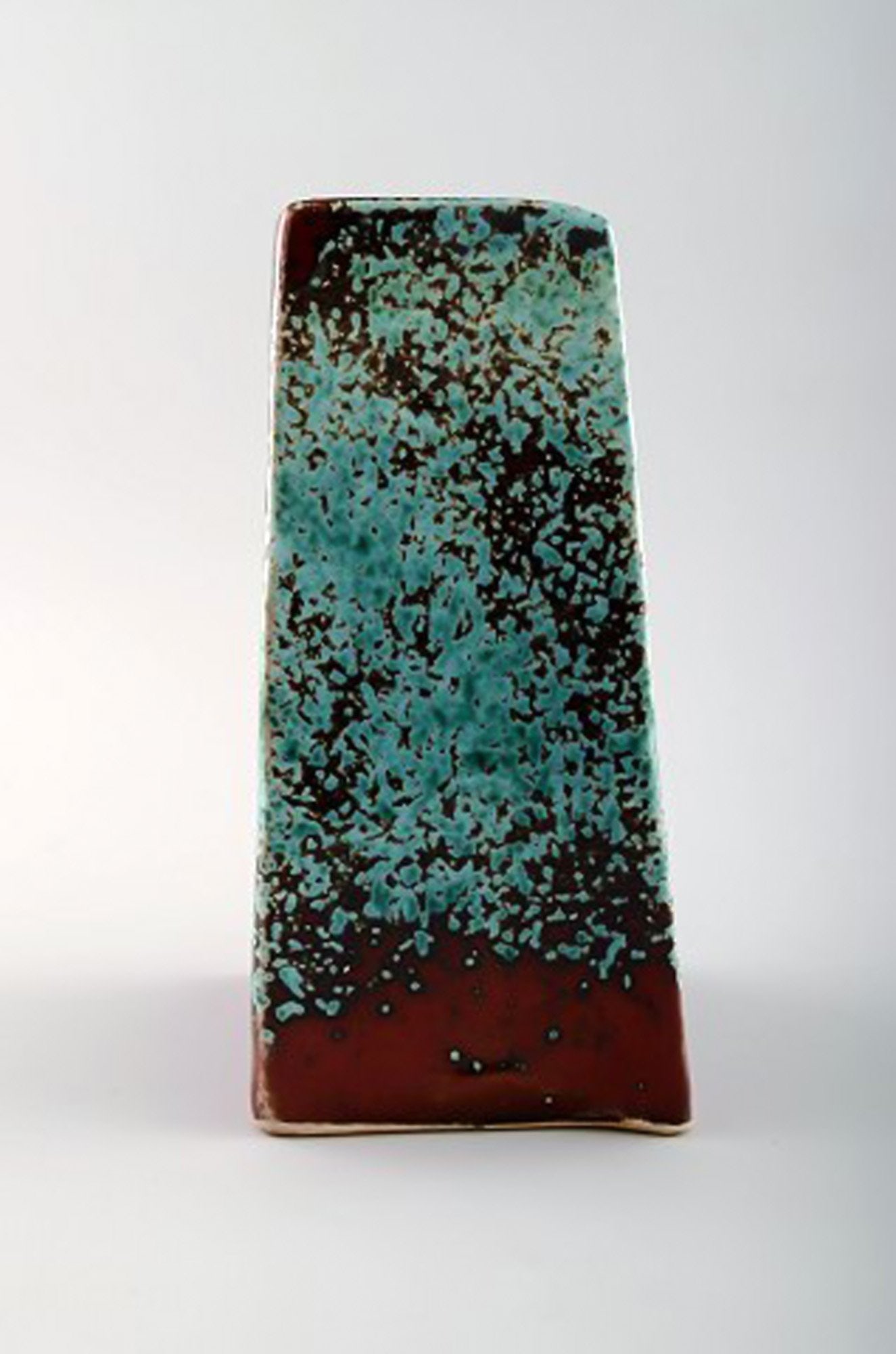 Hans Hedberg (1917-2007) Swedish ceramist. Unique ceramic vase from Hedberg's own workshop in Biot. - 5