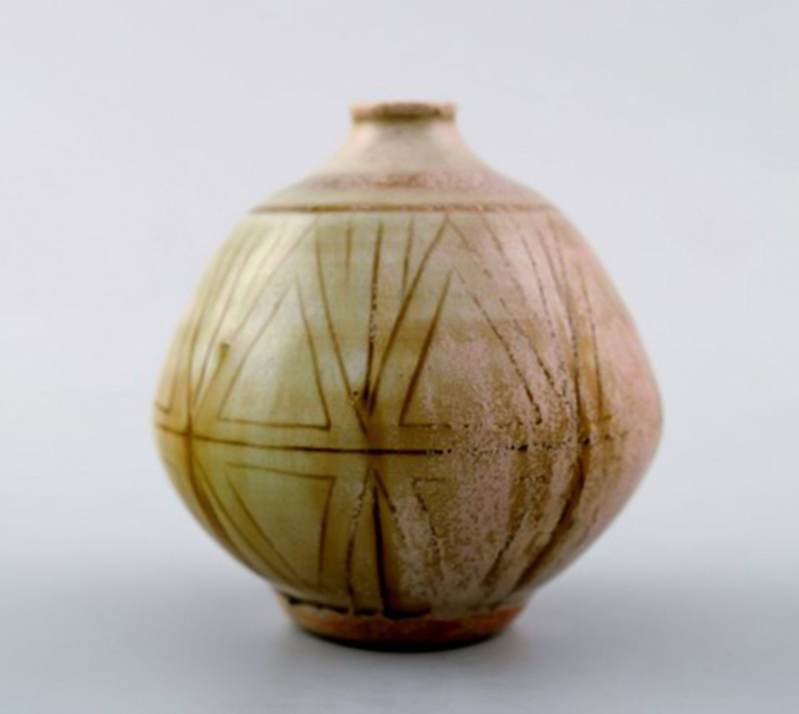 Ceramic vase Hoganas, Signed, John Andersson. - 3