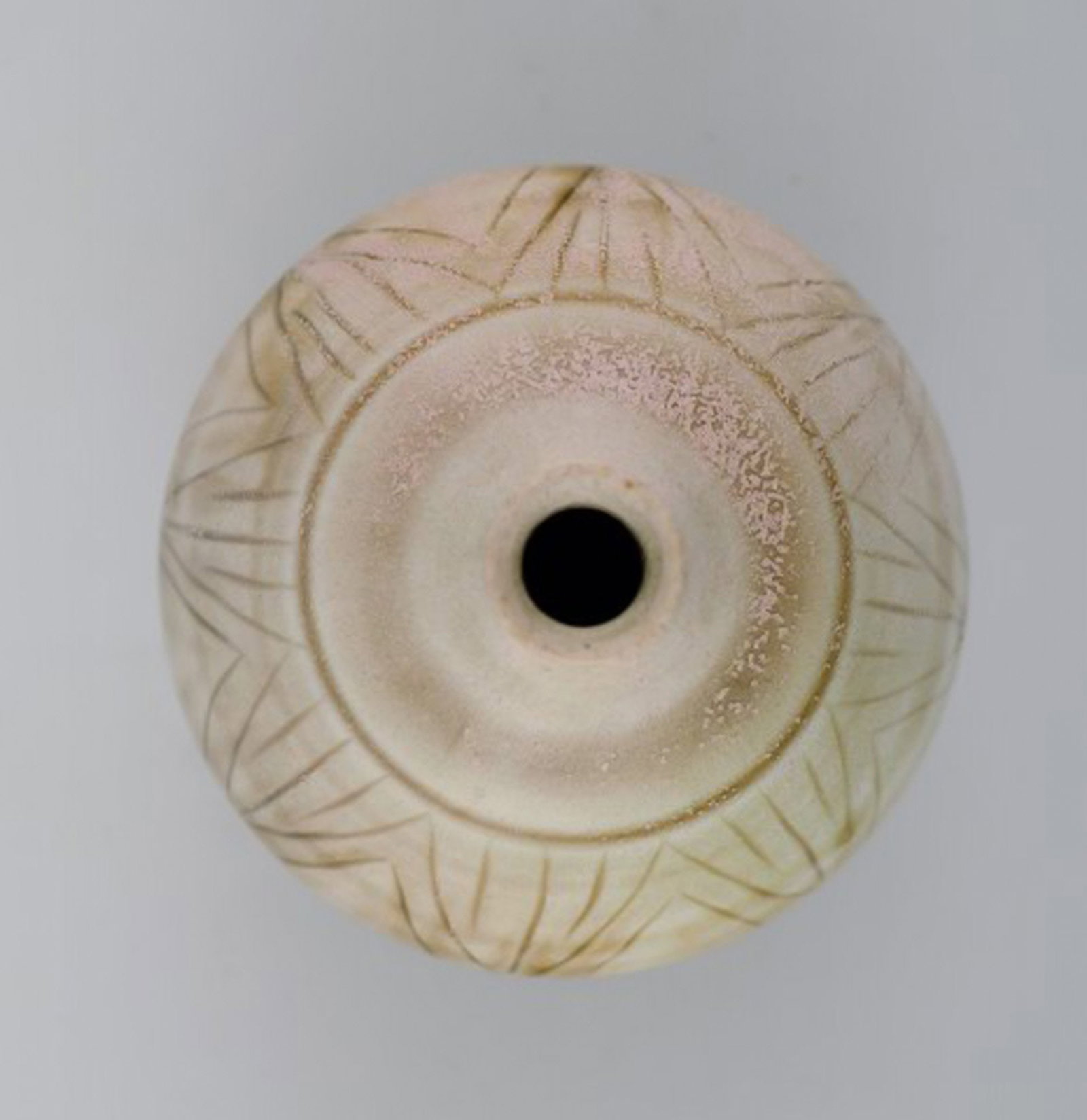 Ceramic vase Hoganas, Signed, John Andersson. - 5