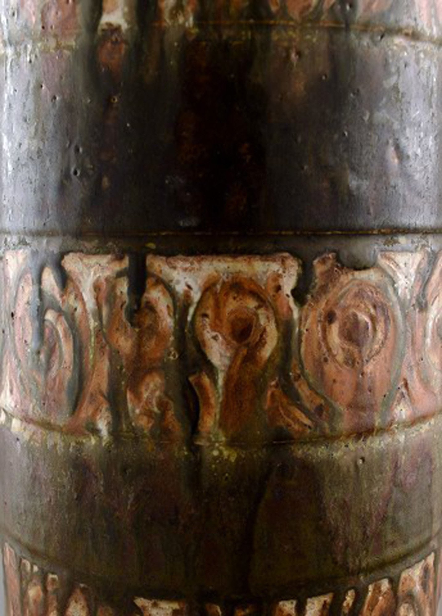 Rabiusla Herrliber, Swiss ceramist, monumental floor vase. - 5