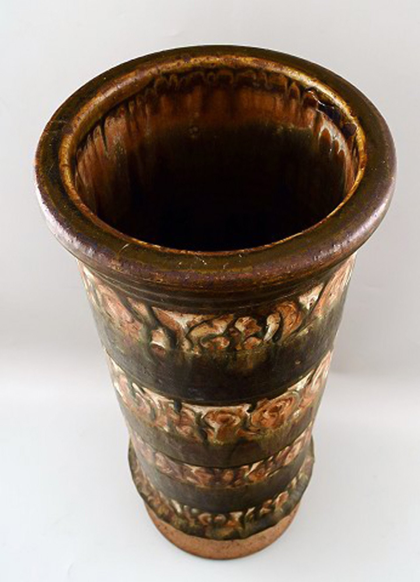 Rabiusla Herrliber, Swiss ceramist, monumental floor vase. - 6