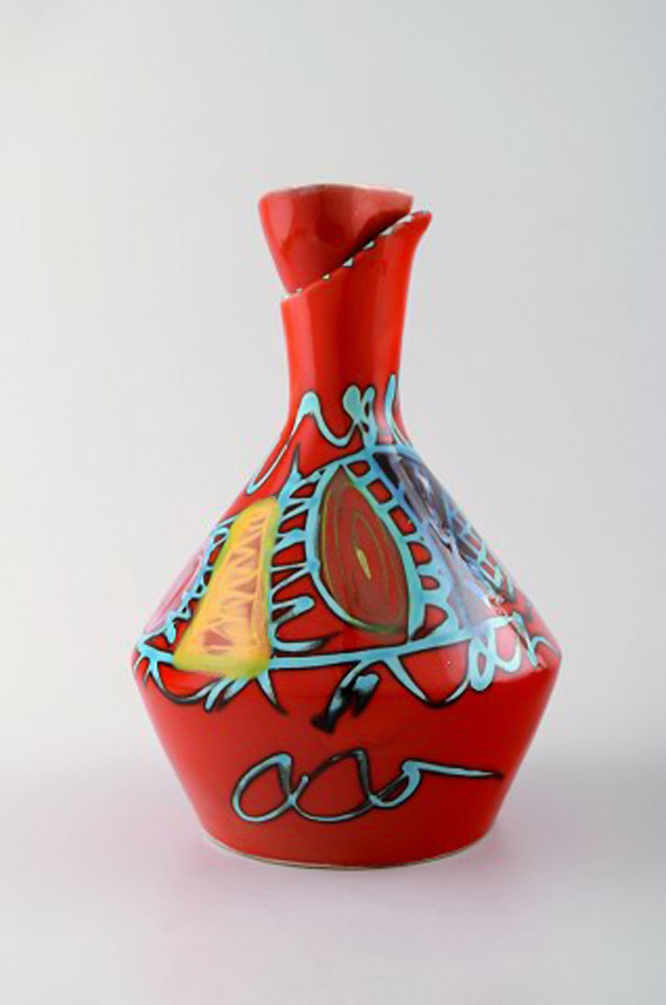 Vallauris, France. Vodka / Lemonade / Sangria-set for four. Hand painted, unique. - 3